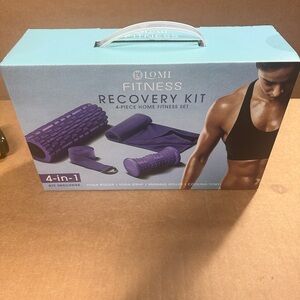 Fitness Purple Recovery Kit - 4-Piece Home Fitness Set